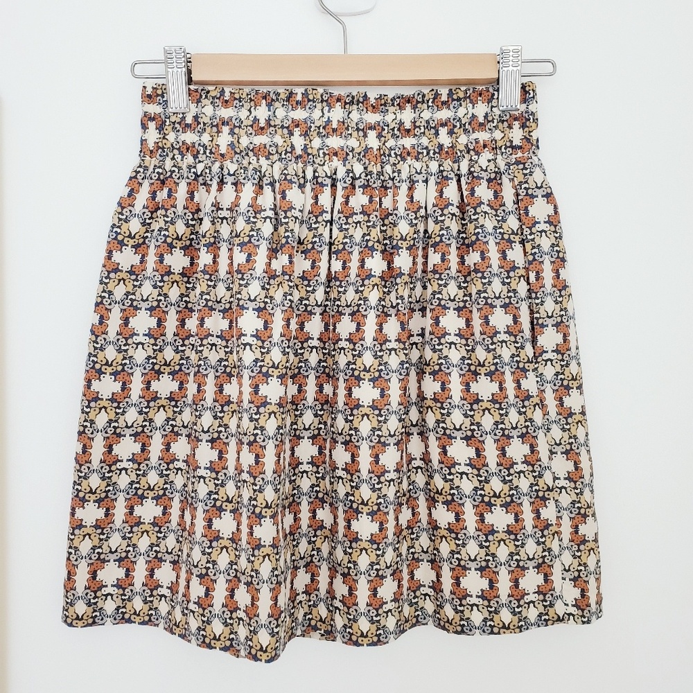 Club Monaco Printed Floral High Waisted Mini Skirt